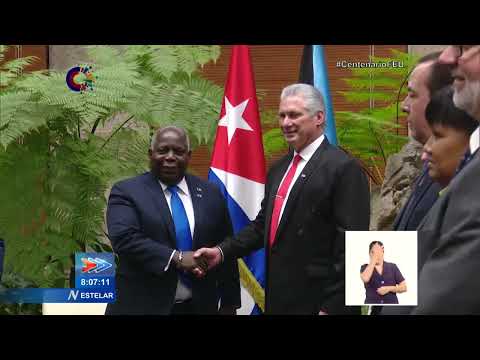 Recibe Díaz-Canel a delegación de Bahamas que visita Cuba