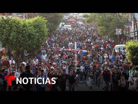 Nueva edición del 'Viacrucis migrante' sale de Chiapas con unas 2,000 personas | Noticias Telemundo
