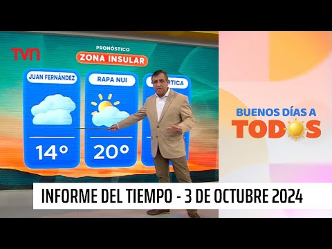 Revisa el informe del tiempo de Iván Torres para este jueves 03 de octubre | Buenos días a todos