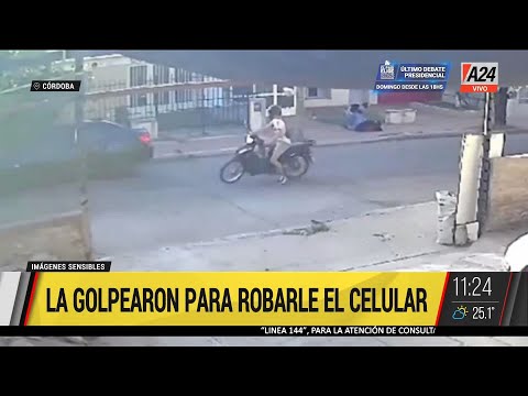 Robo violento en Córdoba para robarle el celular a una mujer