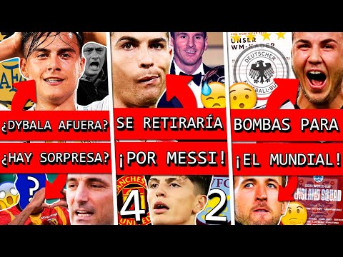 ¿ARGENTINA pierde a DYBALA y convoca un TAPADO?+ CR7 se iba a RETIRAR por MESSI+ Sorpresa en MUNDIAL