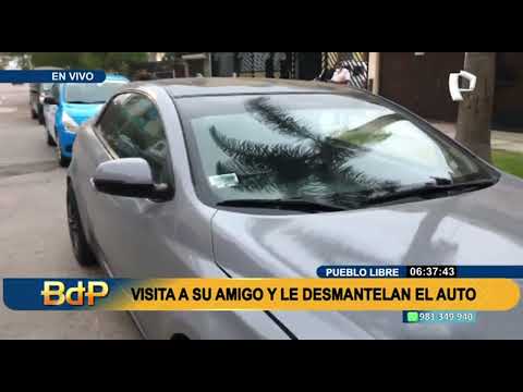 Pueblo Libre: Se incrementa el robo de autopartes durante la madrugada