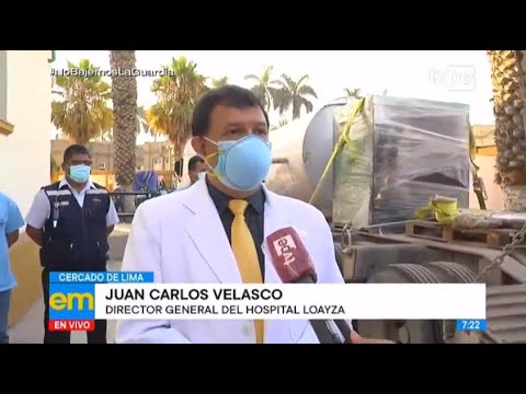 Hospital Loayza recibió planta generadora de oxígeno para pacientes COVID-19
