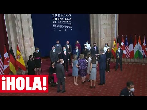 El efusivo reencuentro de doña Sofía con la princesa Leonor