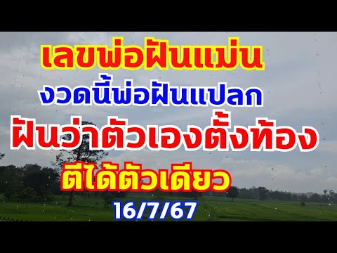 เลขฝันพ่อฝันแม่นงวดนี้ฝันแปลก