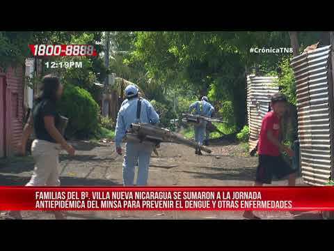 Nicaragua: Jornada de eliminación de criaderos en barrio capitalino Villa Nueva