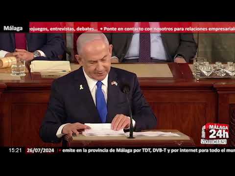 Noticia - Netanyahu llama idiotas a los manifestantes que protestaron por su presencia en EEUU