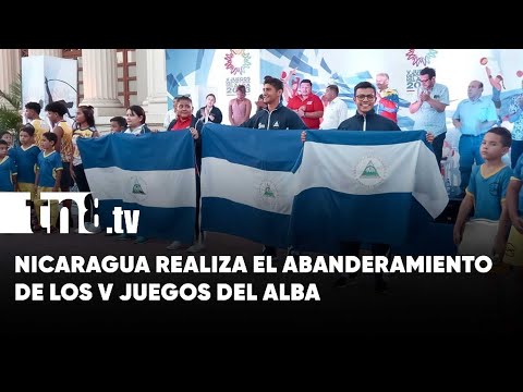 Autoridades de Nicaragua realizaron el abanderamiento de la participación en los V juegos del ALBA