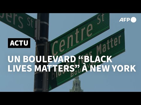 A New York, Centre Street aussi baptisée Black Lives Matter boulevard | AFP