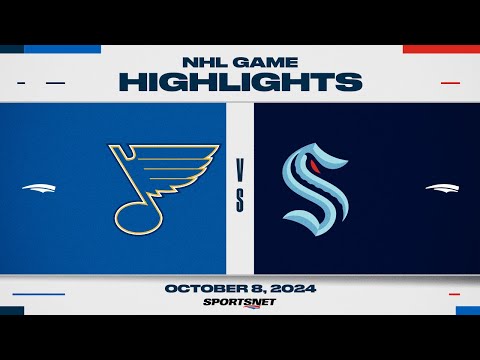 NHL Highlights | Blues vs. Kraken - October 8, 2024