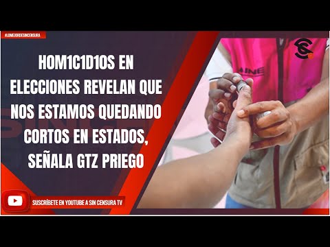 H0M1C1D10S EN ELECCIONES REVELAN QUE NOS ESTAMOS QUEDANDO CORTOS EN ESTADOS, SEÑALA GTZ PRIEGO