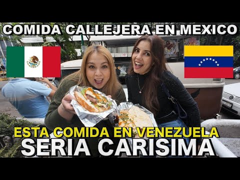 VENEZOLANOS REACCIONAN a ESTA COMIDA CALLEJERA en MEXICO | ES DEMASIADO GOURMET !!!