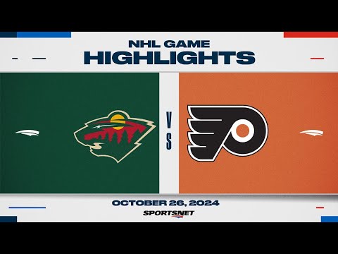 NHL Highlights | Wild vs. Flyers - October 26, 2024