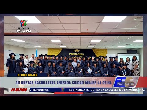 35 nuevas bachilleres entrega Ciudad Mujer en La Ceiba.
