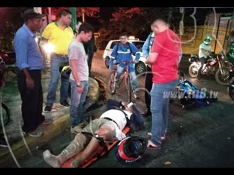 Nicaragua: Motociclistas lesionados por irrespetar el semáforo en Altamira