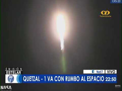 Histórico lanzamiento del satélite Quetzal -1