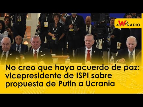 No creo que haya acuerdo de paz: vicepresidente de ISPI sobre propuesta de Putin a Ucrania