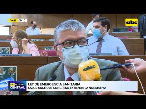 Salud urge extensión de la ley de emergencia
