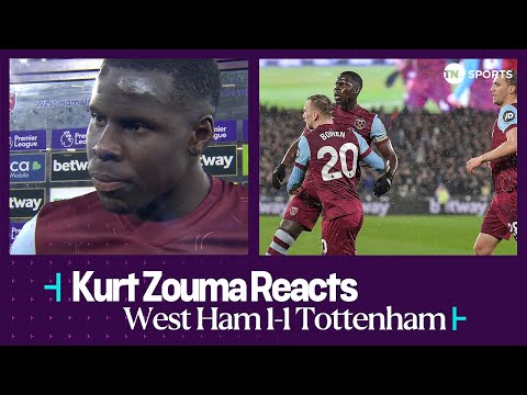 WE HAD TO REACT AND WE DID | Kurt Zouma | West Ham 1-1 Tottenham | Premier League