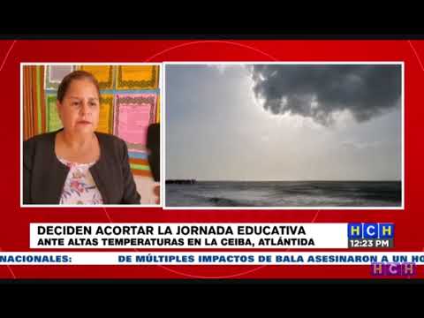 Centros educativos de La Ceiba acortarán su horario de clases por la ola de calor y falta de energía
