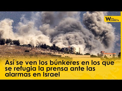 Así se ven los búnkeres en los que se refugia la prensa ante las alarmas en Israel