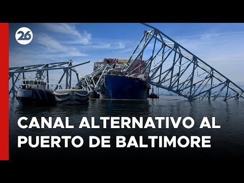 EEUU | Abrieron un canal alternativo para el puerto de Baltimore tras el derrumbe del puente