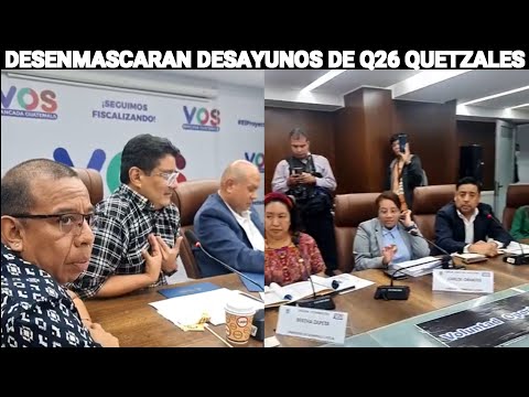 DIPUTADOS DESENMASCARAN DESAYUNOS DE Q26 QUETZALES EN COMEDOR SOLIDARIO, GUATEMALA.