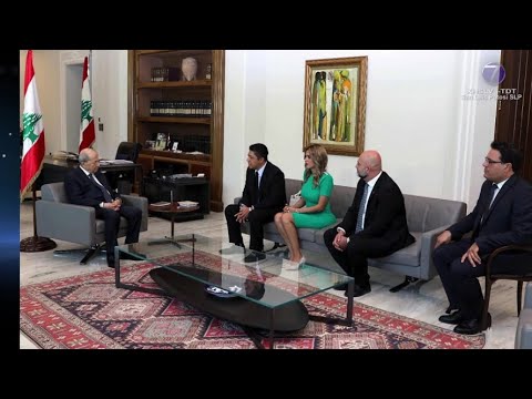 Durante misión comercial, gobernador se reúne con el presidente de Líbano.