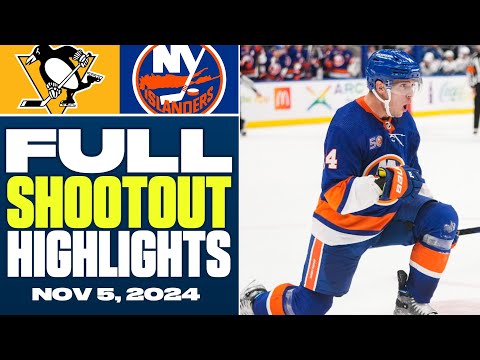 Pittsburgh Penguins at New York Islanders | FULL Shootout Highlights - November 5, 2024