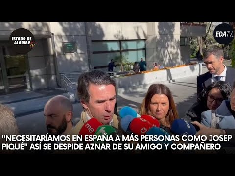 Las EMOTIVAS palabras que José María AZNAR le dedica a Josep PIQUÉ