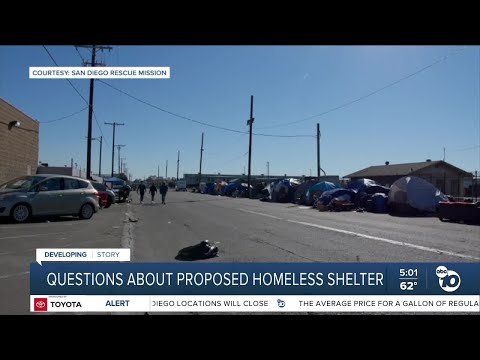 Local residents question      Mayor Gloria's homeless shelter plan