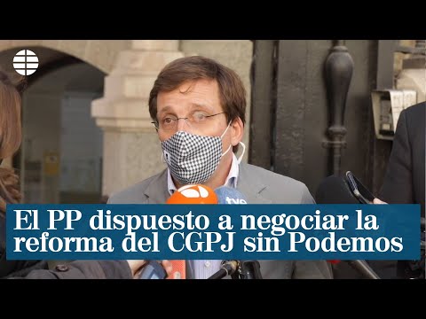 El PP se muestra dispuesto a negociar la renovación del CGPJ pero sin Podemos