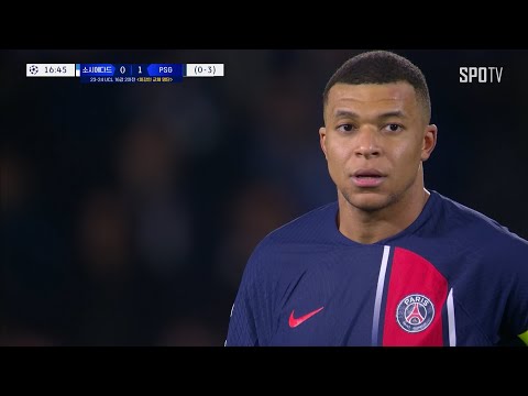 [23/24 UCL] 소시에다드 vs PSG 음바페 주요장면