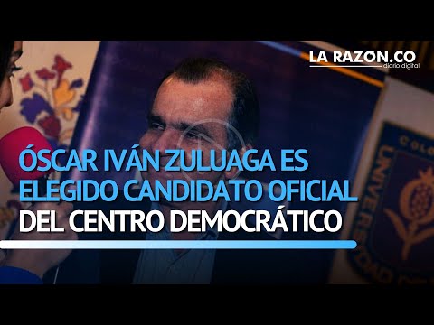 Óscar Iván Zuluaga es elegido candidato oficial del Centro Democrático