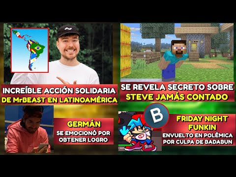 INCREÍBLE ACCIÓN SOLIDARIA DE MrBEAST EN LATINOAMÉRICA | GERMAN EMOCIONADO | STEVE SECRETO REVELADO