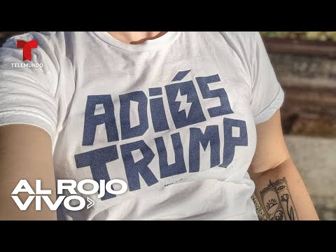 Camisetas con la frase Adiós Trump registran altas ventas | Al Rojo Vivo | Telemundo