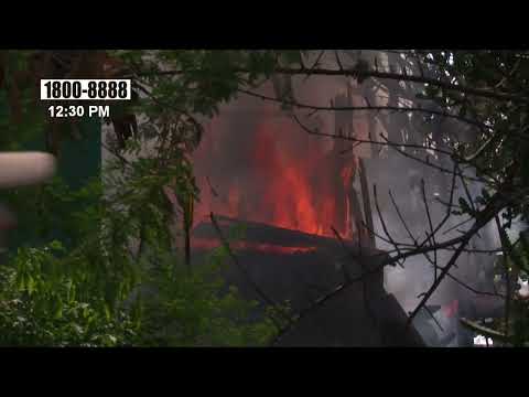 «Martes de pesadilla» Familia pierde todo tras un incendio en Managua - Nicaragua