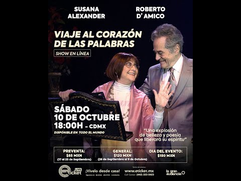 Viaje al Corazón de las Palabras, con Susana Alexander y Roberto D'Amico