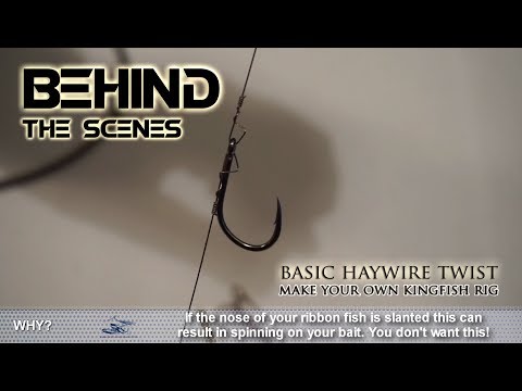 how to tie a kingfish rig  basic haywire twist