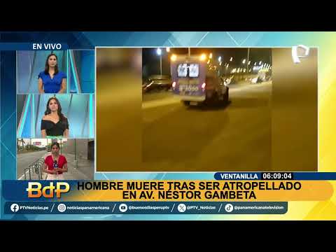 Hombre muere tras ser atropellado en avenida Gambetta en Ventanilla