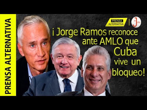 Sí, EEUU bloquea a Cuba... neoliberal Jorge Ramos confiesa que Cuba vive bloqueo cr*minal!