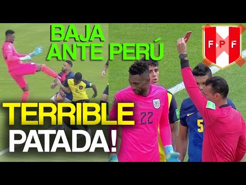 ECUADOR VS BRASIL ALEXANDER DOMÍNGUEZ EXPULSADO POR TERRIBLE PATADA Y SE PIERDE PARTIDO CON PERÚ