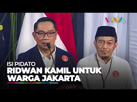 Ridwan Kamil Ajak Pilkada Jakarta Berkualitas Tanpa Ada Money Politic