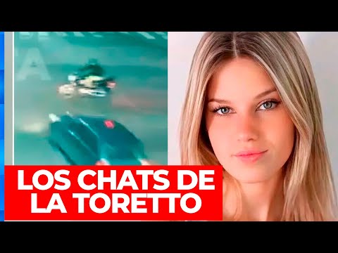 FINJAN DEMENCIA LOS POLÉMICOS CHATS DE LA TORETTO A SUS AMIGOS LUEGO DE ATROPELLAR AL MOTOCICLISTA