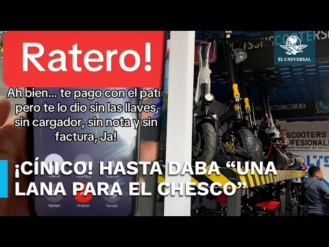 Roba scooter ele?ctrico, lo “queman” y se hace viral