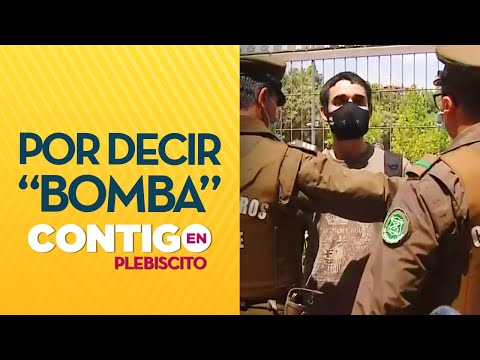 MALA BROMA: Carabineros detuvo a joven en Las Condes por decir bomba - Contigo en Plebiscito
