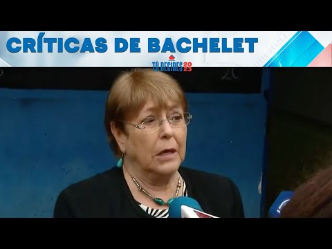 Michelle Bachelet: Prefiero algo malo que algo pésimo