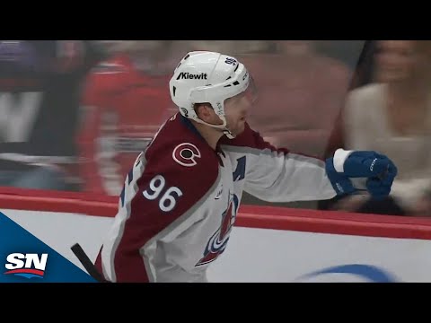 Mikko Rantanen Scores Power-Play Goal Thanks To Wacky Bounce Off Matt Roy