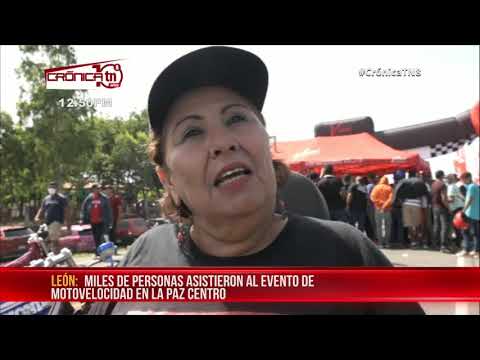Miles de personas asistieron al evento de motovelocidad en La Paz Centro - Nicaragua