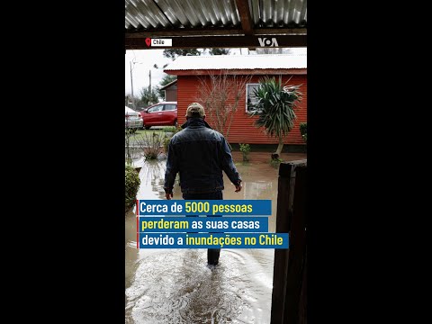 Cerca de 5.000 pessoas perderam as suas casas devido a inundações no Chile #short